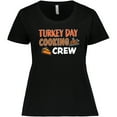 thumbnail image 3 of Inktastic Thanksgiving Turkey Day Cooking Crew with Turkey and Pumpkin Pie Women's Plus Size T-Shirt, 3 of 5