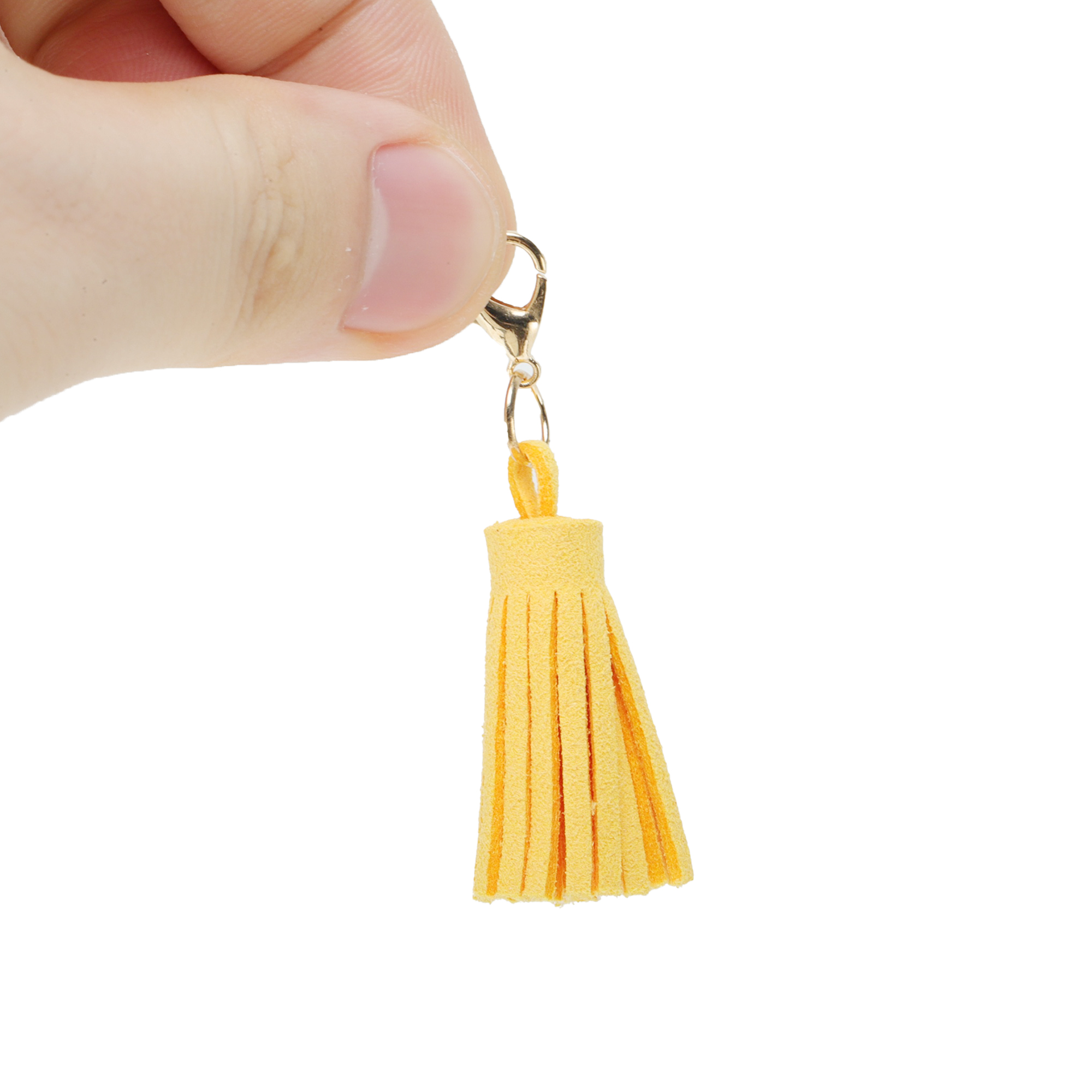 Unique Bargains Stylish Tassels Shoelace Charms for Footwear Customization Yellow