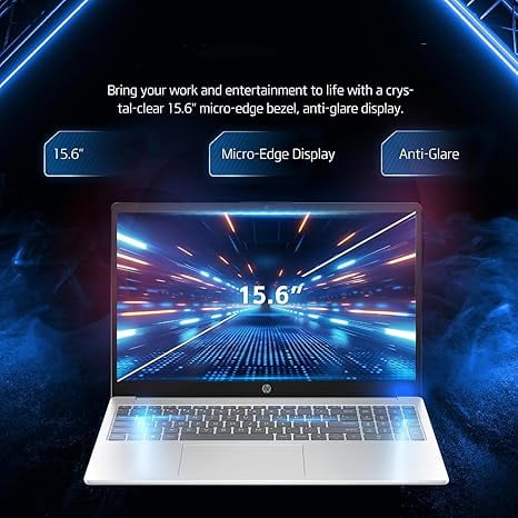 HP New 15.6 inch Laptop Computer, Intel High-Performance 4 cores N100 CPU, 4GB RAM, 128GB UFS, Long Battery Life, Windows 11 Home
