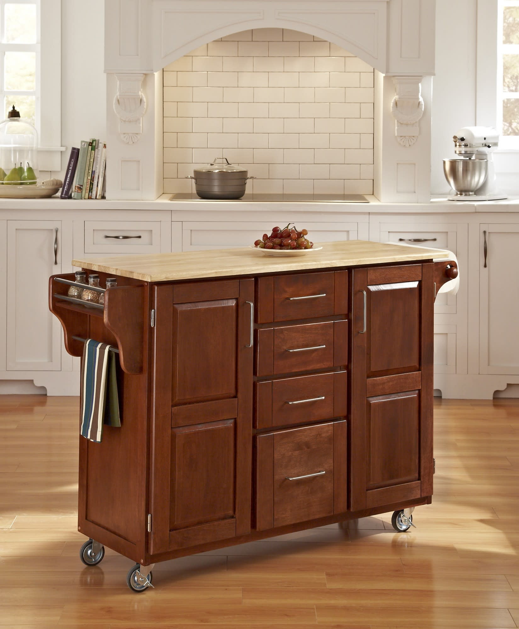 Homestyles CreateACart Brown Kitchen Cart