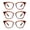 TORTOISE BROWN, variant on EYE ZOOM 3-Pack Ladies Cat Eye Reading Glasses, Plastic Frame Fashion Readers for Women, Multi-Color +2.00