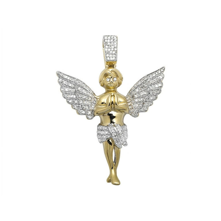 Gold praying hands clearance charm