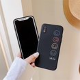 thumbnail image 4 of Funda Linda Para Teléfono Con Patrón De Sonrisa Compatible Con Iphone X Xs Contraportada Diseño De Marco Lateral De Moda Fundas Protectoras De Silicona Para Apple Iphone X/xs - Negro, 4 of 5