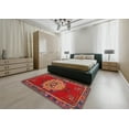 thumbnail image 4 of Ahgly Company Indoor Rectangle Traditional Cherry Red Persian Area Rugs, 2' x 3', 4 of 6