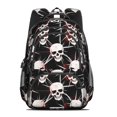 thumbnail image 2 of Skull and Blood Gothic Pattern Backpack for School, Cute School Bag with Adjustable Shoulder Straps and Padded Back, 16.9"x12.6"x5.9", 2 of 5