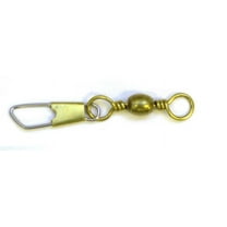 Brass Barrel Swivel w/Safety Snap