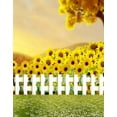 thumbnail image 1 of BSDHOME Polyester 5x7ft Yellow Sunflowers Fence Photography Backdrops Photo Props Studio Background, 1 of 2