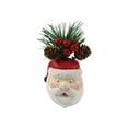 thumbnail image 3 of 2Pcs Christmas Artificial Plant Pots with Pine Needles, Pinecones & Red Berries, 5Inch Snowman & Santa Planter Ornaments, Christmas Decoration Winter Holiday New Year's Gifts Office Desk Decor, 3 of 8