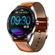 thumbnail image 1 of Reloj de frecuencia cardíaca Bluetooth 4.0 Pulsera IP68 Presión arterial a prueba de agua Dial redondo Reloj deportivo de negocios Eigraketly DZ7575-02, 1 of 2