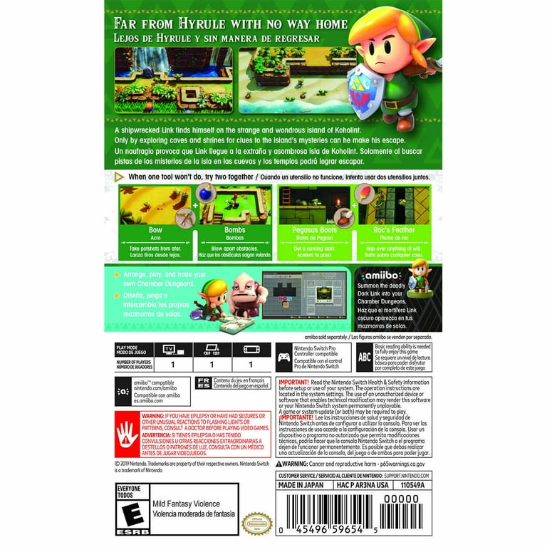 Free Shipping! Nintendo The Legend of Zelda Link's Awakening