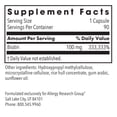 thumbnail image 2 of ARG HiBiotin - 100 mg Biotin - Supports Energy Metabolism, Neurological Health & Myelin Synthesis - Hypoallergenic - 90 Servings - 90 Capsules, 2 of 6
