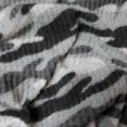 thumbnail image 2 of Silver Charcoal Camouflage Charcoal Waffle Brush Poly Rayon Spandex Knit Fabric, DIY Projects by the Yard - PRINT FABRIC, 2 of 3