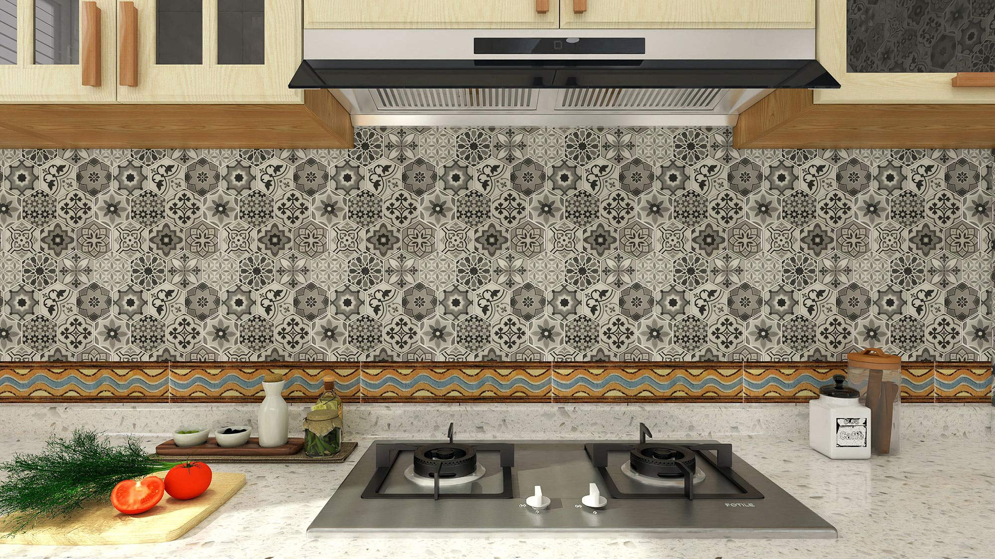 Peel And Stick Backsplash Tiles For Kitchen  Talavera Mexican (10 Sheets)