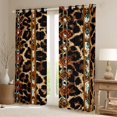 thumbnail image 2 of jejeloiu Boho Exotic Style Black Out Curtains,Jungle Leopard Print Curtains Pack of 2 (42x63 Each) For Kids, 2 of 6