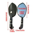 thumbnail image 2 of Motorcycle Handlebar Maple Rearview Mirrors Adjustable Designs Bike Mirror for Enhances Riding Safety & Styles, 2 of 8