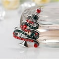 thumbnail image 4 of KALLORY 2-Pack Holiday Brooch Pins Christmas Tree Shape Alloy Festive Accessories for Women and Men, 4 of 7
