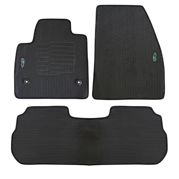 ecoMats All Weather Floor Mats for 2020 to 2025 Cadillac XT5 with Safety Locks, front and Rear, Odorless, Perfect Fit