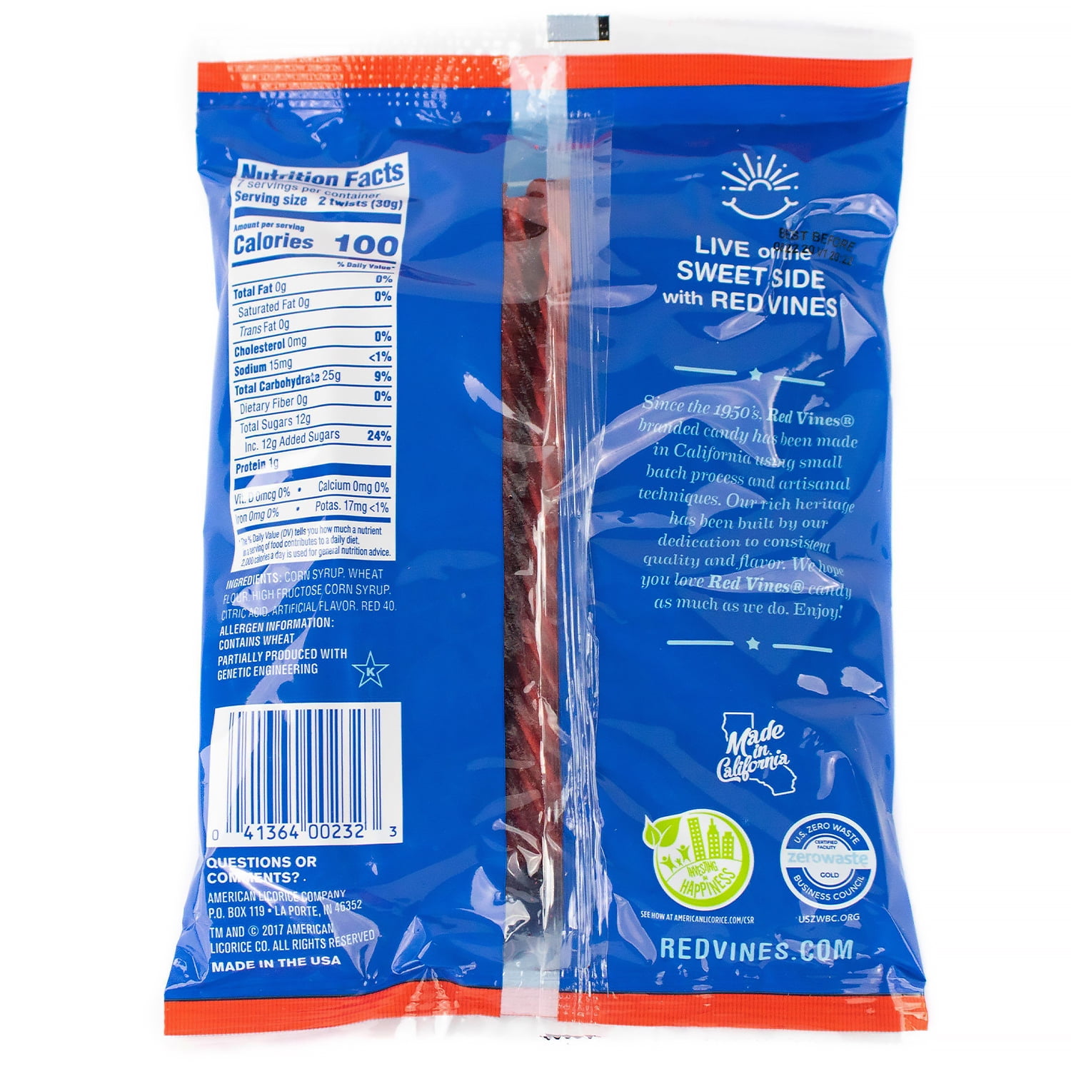 Red Vines, Original Red Twists, 8 oz (Pack of 4)