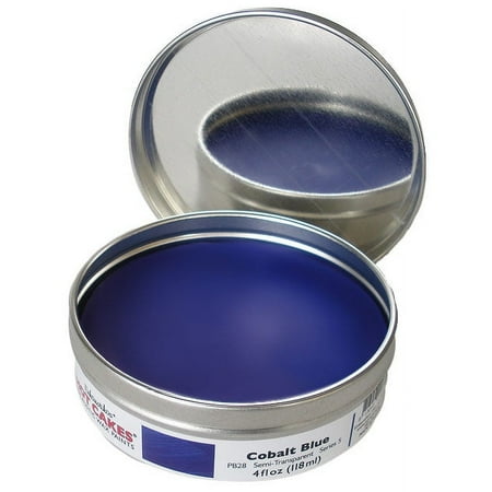 UPC: 0813043016613 | Enkaustikos Hot Cakes Encaustic Wax Paint  4oz. Tin  Cobalt Blue