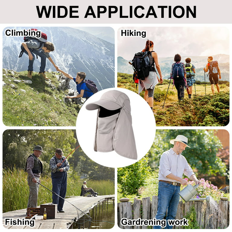 Tzou 4 Set Fishing Hats for Men UPF 50+ Hiking Hats Sun Hat with