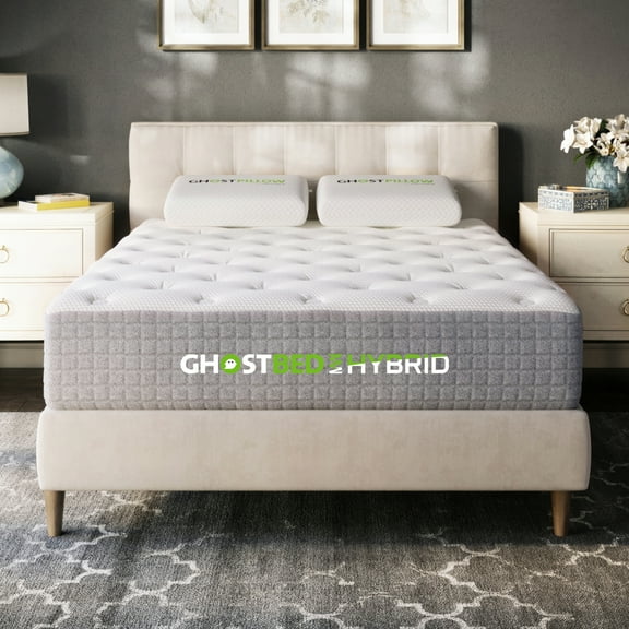 GhostBed 12" Hybrid Mattress, California King, Medium-Plush, Mattress-in-a-Box