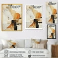 thumbnail image 4 of Designart "Radiant Dreamscape of Yellow Sunset I" Abstract Framed Wall Art - Modern Yellow Abstract Collages Living Room Framed Canvas Art, 4 of 6