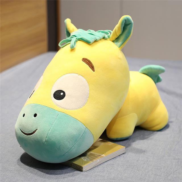 Caballo de peluche de 25-75cm, juguetes para niños, suave, Popular, Kawaii, regalos de alta calidad para niñas zhangmengya LED