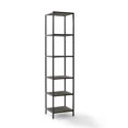 thumbnail image 3 of Crosley Jacobsen 5 Shelf Etagere Bookcase in Brown Ash, 3 of 10