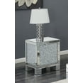 thumbnail image 3 of Gillian Square End Table Silver and Clear Mirror, 3 of 3