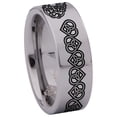 thumbnail image 3 of Celtic Heart Tungsten Carbide Ring, 3 of 9