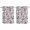 Grape purple, variant on Sage Green Leaf Kitchen Curtains 84 Inch Length, Retro Farmhouse Plant Floral Branch Grommet Top Bedroom Living Room Curtains, Light Filtering Cafe Curtain Drapes 2 Panels Set 84''x84''