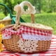 thumbnail image 3 of Cesta de picnic Gloria de mimbre tejida con tapa, 3 of 9