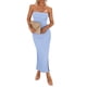 thumbnail image 1 of Vestido Maxi Ajustado Sin Tirantes de Verano para Mujer PRETTYGARDEN Talla L, 1 of 7