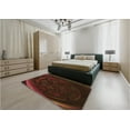 thumbnail image 4 of Ahgly Company Indoor Rectangle Patterned Blood Red Brown Area Rugs, 6' x 9', 4 of 6