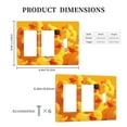 thumbnail image 3 of Cool Duck With Sunglass Switch Cover Decorative Wall Plate 3-Gang 2-Decor 1-Toggle Standard Size, 3 of 5