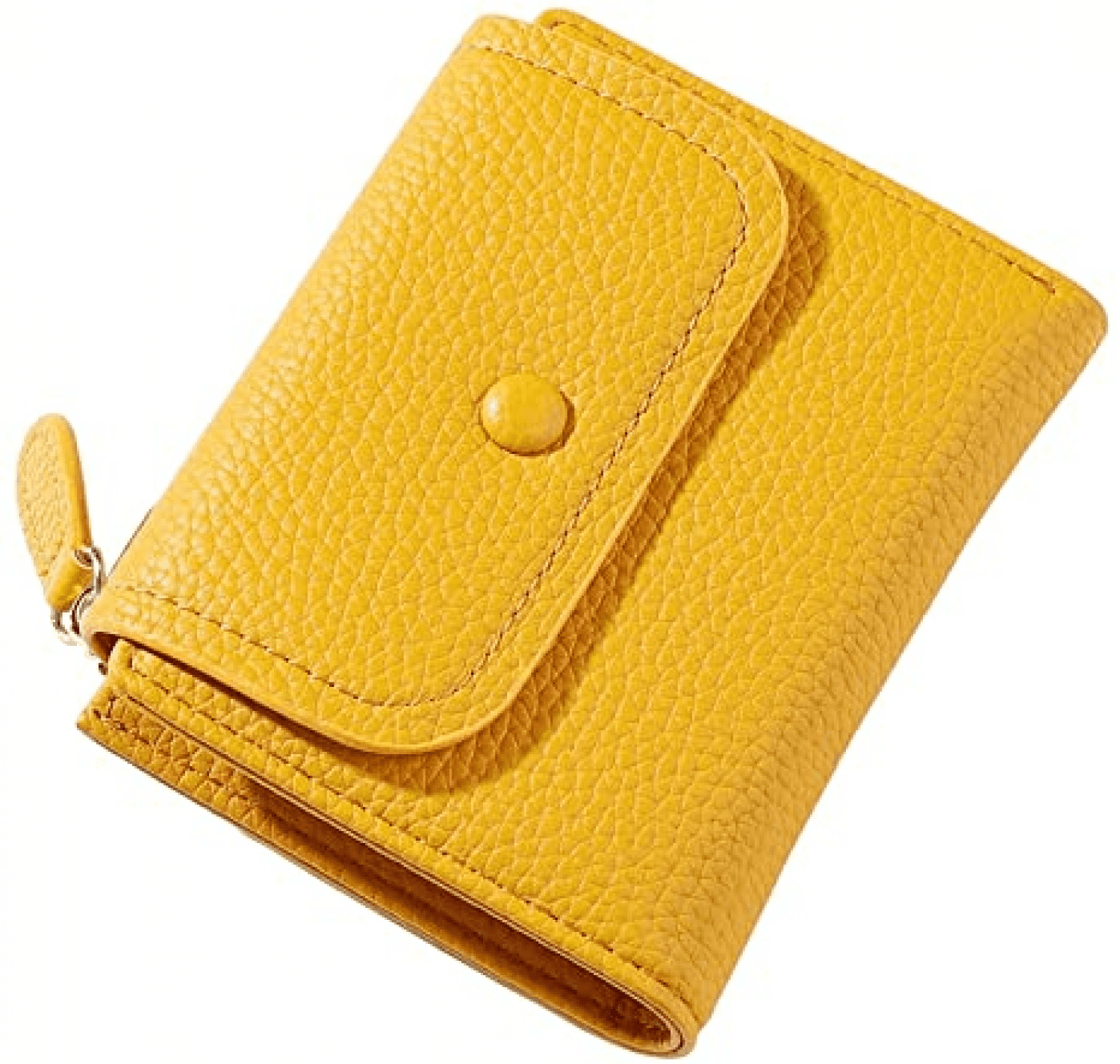 Zipper Pocket Trifold Small Wallets Card Holder ID Window Purse Coin