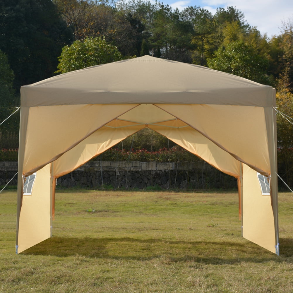 Aimee Lii 116"x116" Canopy Tent Heavy Duty Canopy, Outdoor Tent Canopy for Wedding Party Event Tent, Brown Aimee Lii 116"x116" Canopy Tent Heavy Duty Canopy, Outdoor Tent Canopy for Wedding Party Event Tent, Brown