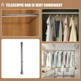thumbnail image 4 of TABLZONE Clothing Rod Adjustable Length Telescopic Clothes Rod Stainless Steel 1Pack, 4 of 8