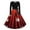 #0058-Red, variant on Aoochasliy Christmas Dresses Women Xmas Gift Print Long Sleeve Round Neck Long Dress Beach Winter Casual