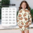 thumbnail image 7 of Psesaysky Girls Long Hoodies Brown Capybara Print Sweatshirt Pullover Kids Teen Loose Outwear Coat Casual Fashion Fall Winter for 13-14 Years, 7 of 7