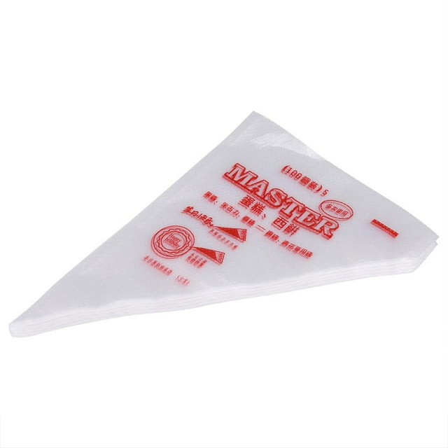Spptty Pastry Bag,Piping Bag,100pcs Food Grade Plastic Icing Piping Bags Pastry Fondant Cake Decorating Bag Tool