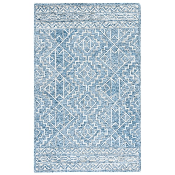SAFAVIEH Metro Edden Medallion Area Rug, Blue/Ivory, 8' x 10'
