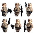 thumbnail image 2 of Set de 6 Figuras Militares Tácticas con Accesorios Detallados, Perfecto para Coleccionistas y Aficionados a los Bloques de Construcción, 2 of 5