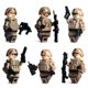 thumbnail image 4 of Juego de 6 Figuras Militares Tácticas con Accesorios Detallados, Ideal para Coleccionistas y Aficionados a los Bloques de Construcción, 4 of 5