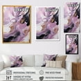 thumbnail image 4 of DESIGN ART Designart "Purple And Pink Marble Whispers" Abstract Marble Canvas Print 24 in. wide x 32 in. high, 4 of 5