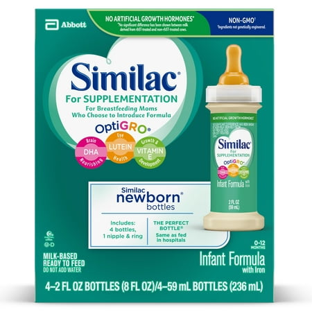Similac for Supplementation Infant Formula, Baby Formula 2 fl oz (Pack of