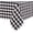 Black/White-60" x 102" (Rectangular), variant on Checkred Tablecloth Check Table Cloth Tabletop Cover Kitchen Dinington Great Parties Wedding Holiday Dinner Rectangle 60x84 Inches 6-8 Seats