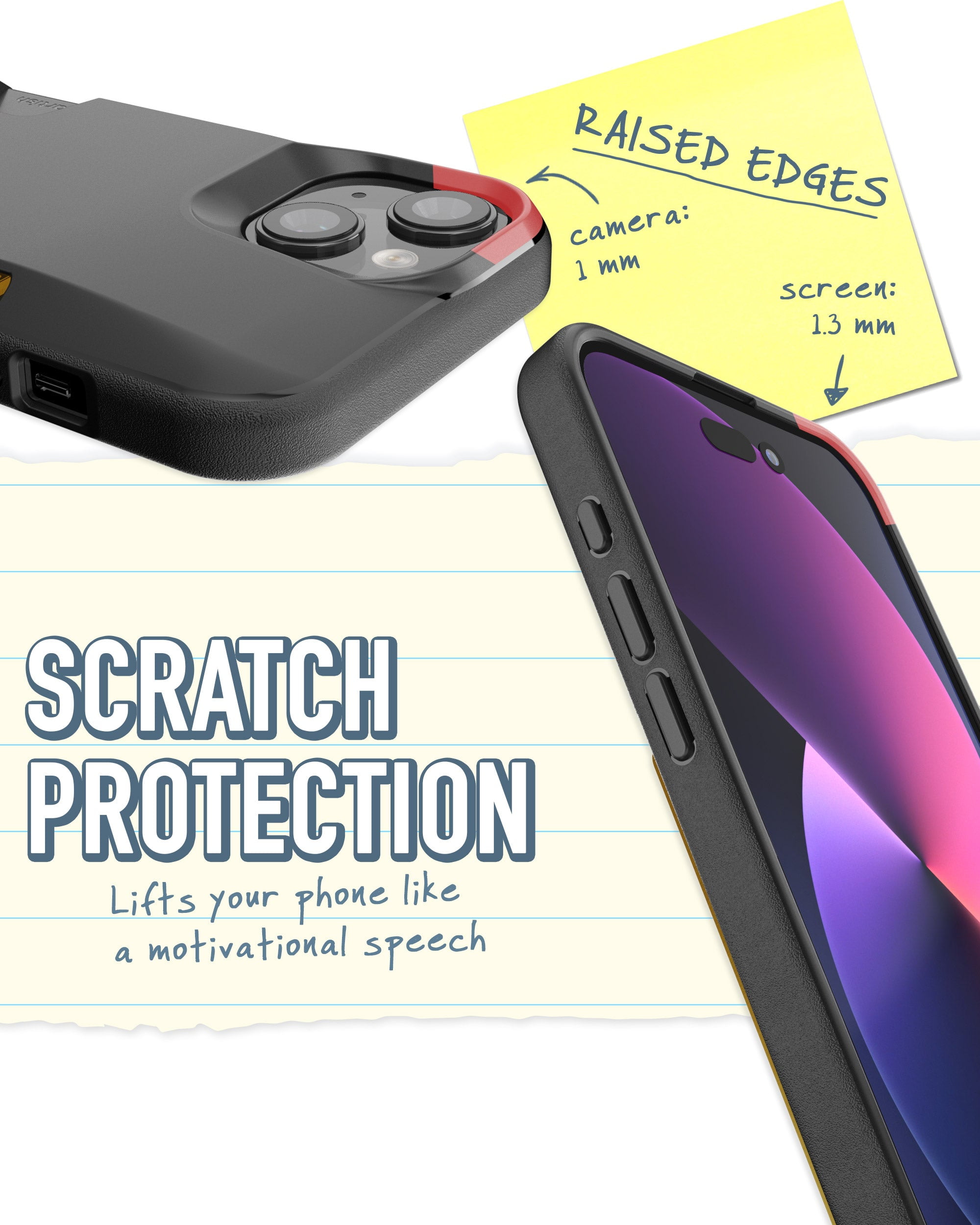 Smartish iPhone 15 Wallet Case - Wallet Slayer Vol. 1 [Slim + Protective] Credit Card Holder - Black Tie Affair