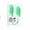 blue-green, variant on Pet Two-finger Toothbrush Dog Cat Pet Supplies Teeth Cleaning Finger Set Oral Cleaning Tools Pet Two-finger Toothbrush Dog Cat