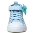 thumbnail image 3 of Little Girls Kids Canvas Shoes Glitter Sneakers Toddler Sparkle Lace Up High Top Hook and Loop Straps Velcro Non Slip Lightweight Blue Size 10, 3 of 5